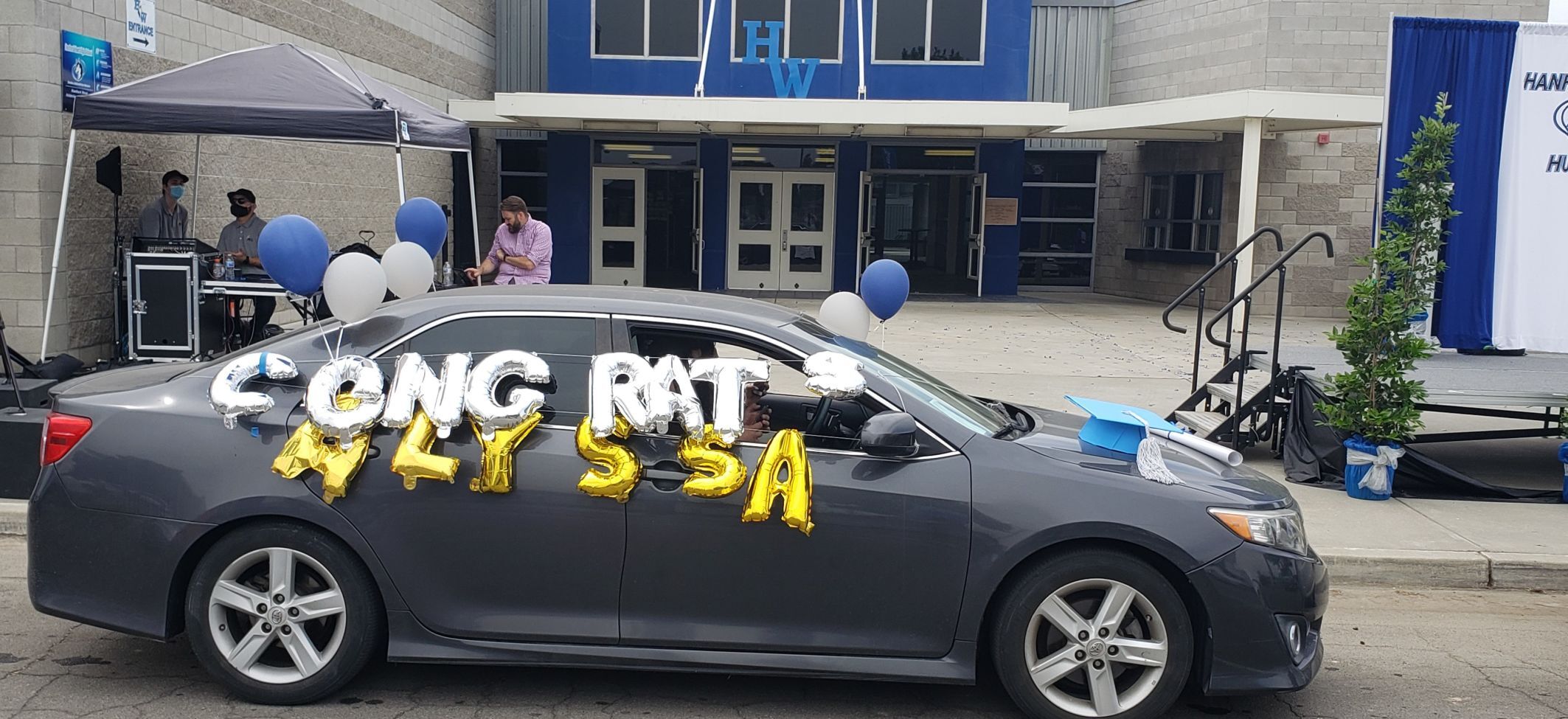 Hanford West graduation car 6